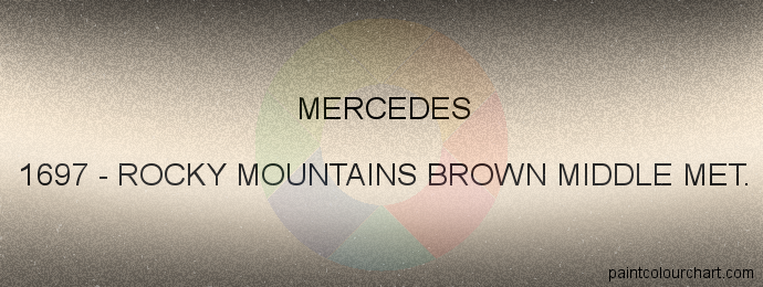 Mercedes paint 1697 Rocky Mountains Brown Middle Met.