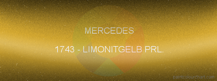 Mercedes paint 1743 Limonitgelb Prl.