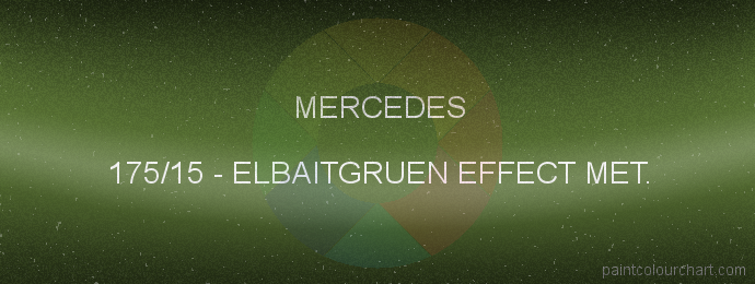 Mercedes paint 175/15 Elbaitgruen Effect Met.