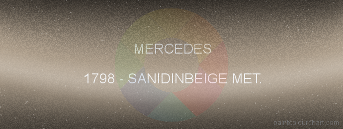 Mercedes paint 1798 Sanidinbeige Met.
