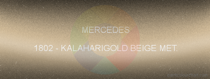 Mercedes paint 1802 Kalaharigold Beige Met.