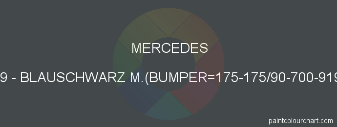 Mercedes paint 199 Blauschwarz M.(bumper=175-175/90-700-9198)