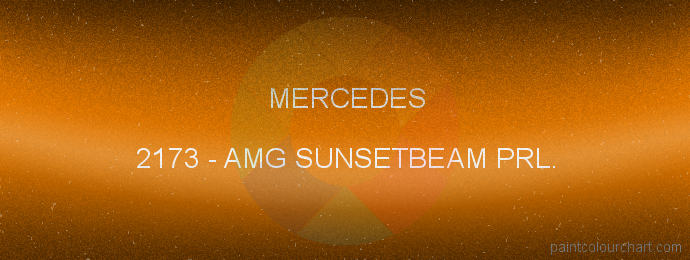 Mercedes paint 2173 Amg Sunsetbeam Prl.