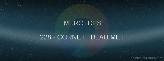 Mercedes paint 228 Cornetitblau Met.