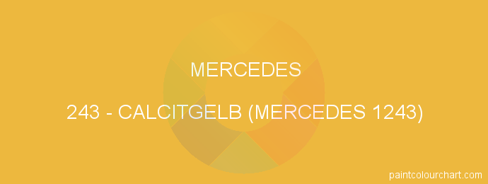 Mercedes paint 243 Calcitgelb (mercedes 1243)