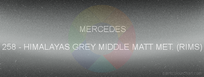 Mercedes paint 258 Himalayas Grey Middle Matt Met. (rims)