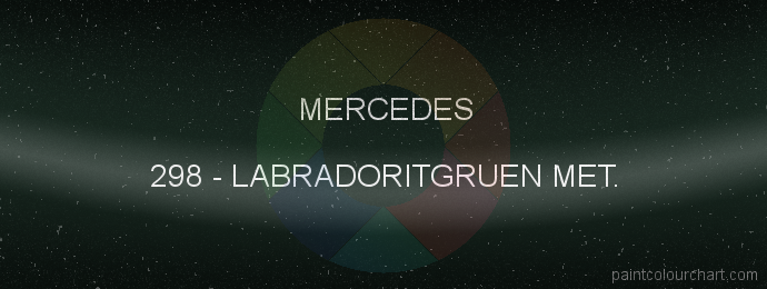 Mercedes paint 298 Labradoritgruen Met.