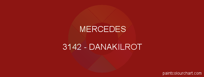 Mercedes paint 3142 Danakilrot