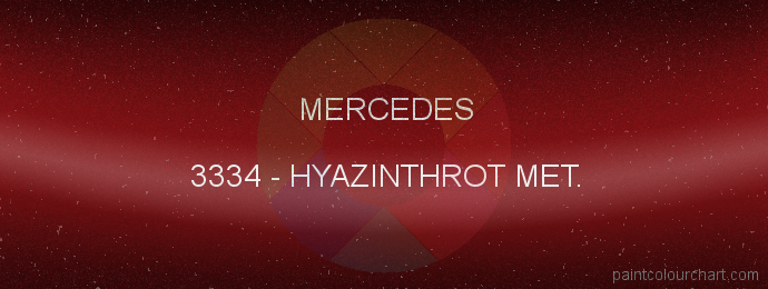 Mercedes paint 3334 Hyazinthrot Met.