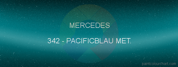 Mercedes paint 342 Pacificblau Met.