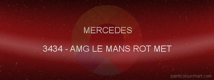Mercedes paint 3434 Amg Le Mans Rot Met
