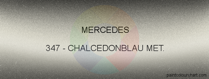 Mercedes paint 347 Chalcedonblau Met.