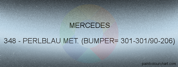 Mercedes paint 348 Perlblau Met. (bumper= 301-301/90-206)