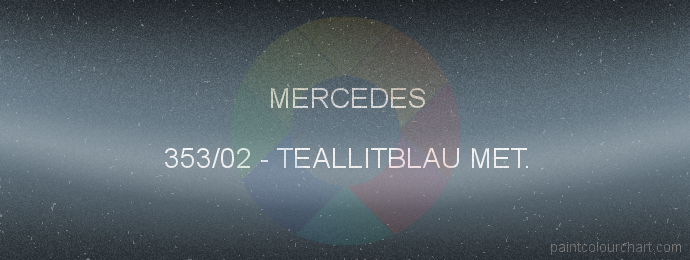 Mercedes paint 353/02 Teallitblau Met.