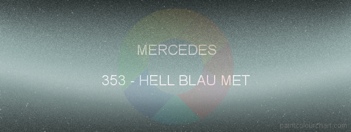 Mercedes paint 353 Hell Blau Met