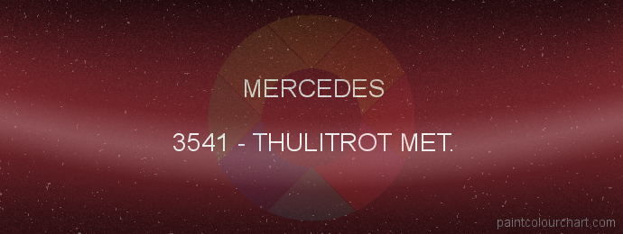 Mercedes paint 3541 Thulitrot Met.