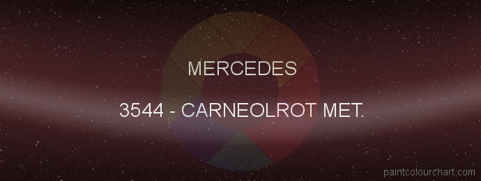 Mercedes paint 3544 Carneolrot Met.