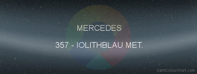 Mercedes paint 357 Iolithblau Met.