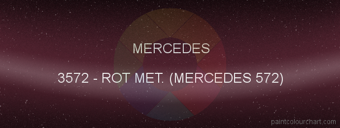 Mercedes paint 3572 Rot Met. (mercedes 572)