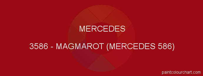 Mercedes paint 3586 Magmarot (mercedes 586)