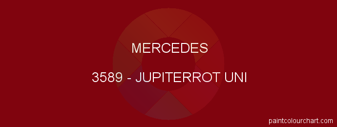 Mercedes paint 3589 Jupiterrot Uni