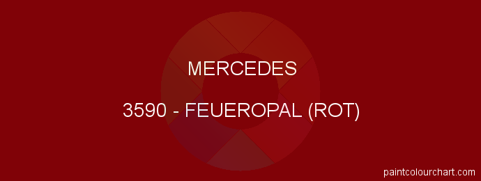 Mercedes paint 3590 Feueropal (rot)