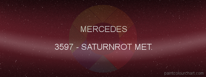 Mercedes paint 3597 Saturnrot Met.