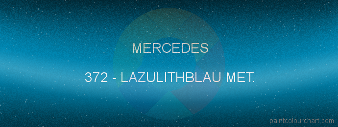 Mercedes paint 372 Lazulithblau Met.