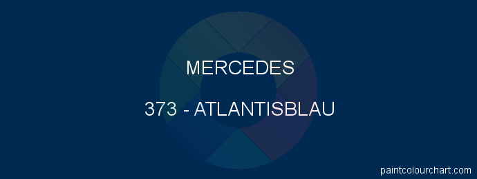 Mercedes paint 373 Atlantisblau