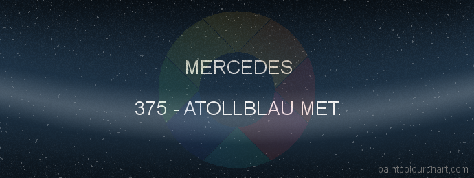 Mercedes paint 375 Atollblau Met.