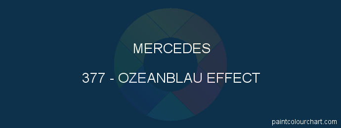 Mercedes paint 377 Ozeanblau Effect