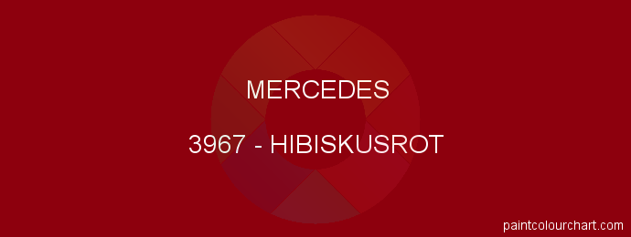 Mercedes paint 3967 Hibiskusrot