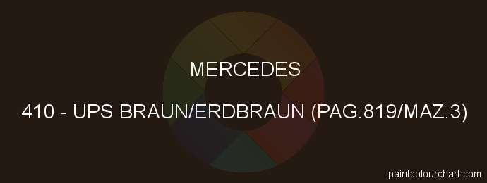 Mercedes paint 410 Ups Braun/erdbraun (pag.819/maz.3)