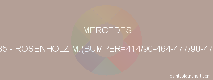 Mercedes paint 485 Rosenholz M.(bumper=414/90-464-477/90-477)