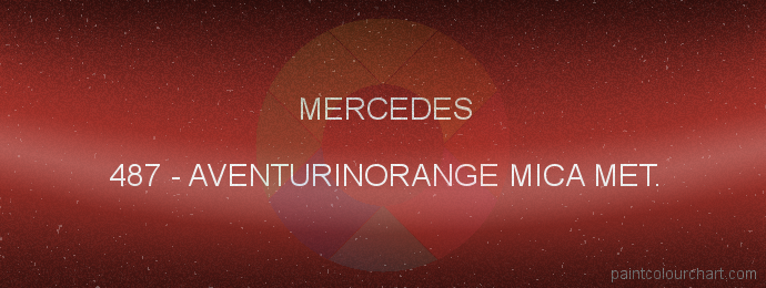 Mercedes paint 487 Aventurinorange Mica Met.