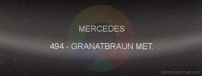 Mercedes paint 494 Granatbraun Met.