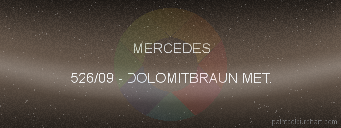 Mercedes paint 526/09 Dolomitbraun Met.