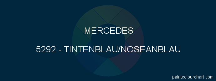 Mercedes paint 5292 Tintenblau/noseanblau