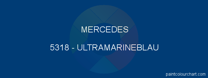 Mercedes paint 5318 Ultramarineblau
