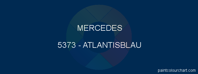Mercedes paint 5373 Atlantisblau