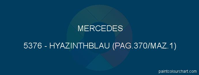 Mercedes paint 5376 Hyazinthblau (pag.370/maz.1)