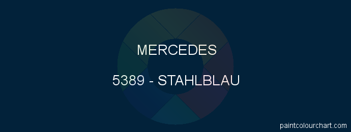 Mercedes paint 5389 Stahlblau