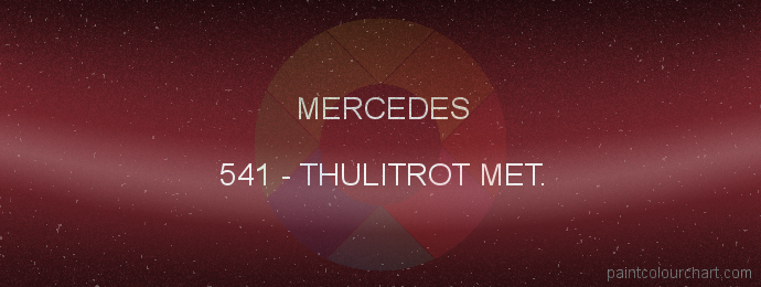 Mercedes paint 541 Thulitrot Met.