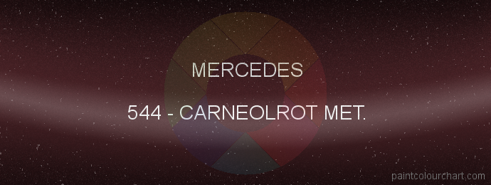 Mercedes paint 544 Carneolrot Met.