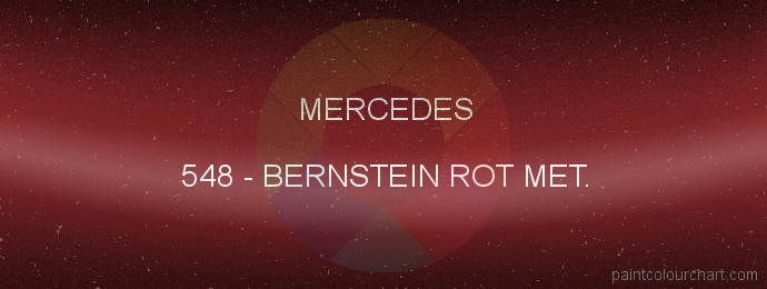 Mercedes paint 548 Bernstein Rot Met.