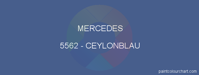 Mercedes paint 5562 Ceylonblau