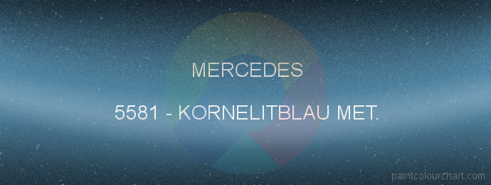 Mercedes paint 5581 Kornelitblau Met.