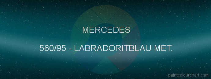 Mercedes paint 560/95 Labradoritblau Met.