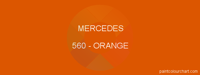 Mercedes paint 560 Orange
