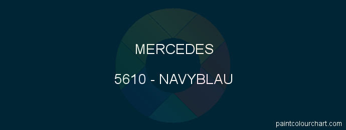 Mercedes paint 5610 Navyblau